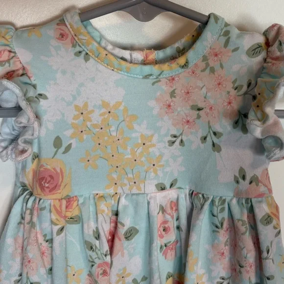 Little Me Bamboo and Organic Cotton Floral Baby Dress - Picture 2 of 6